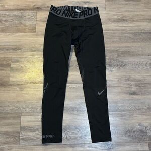 Nike Pro dri-fit black compression training tights leggings men’s size large
